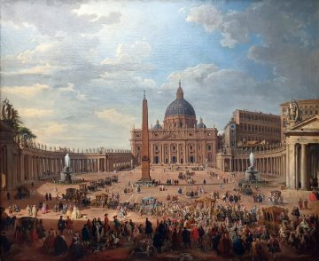 Излизане на херцог дьо Шойзел на площад Свети Петър