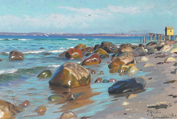 Крайбрежната зона от Алсгард с големи камъни и кей 1919