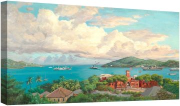 Изглед към пристанището на Св. Томас