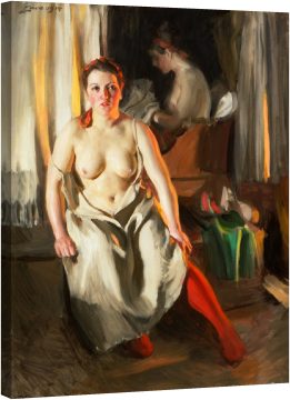 Червен чорап