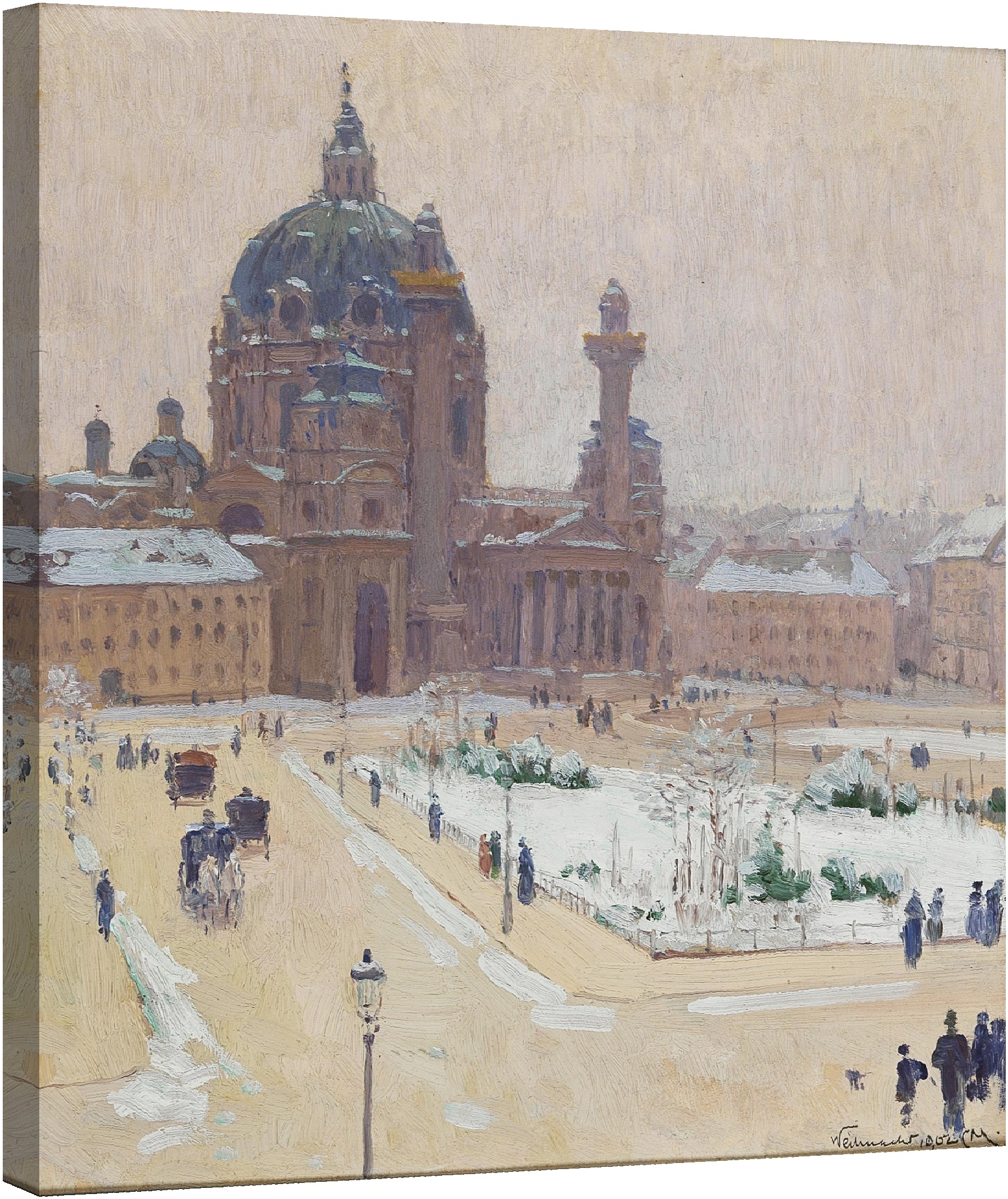 Църквата Свети Чарлз през зимата 1902