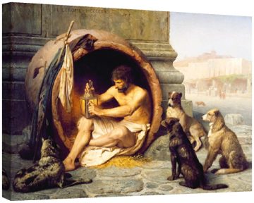 Диоген в бъчвата 1860