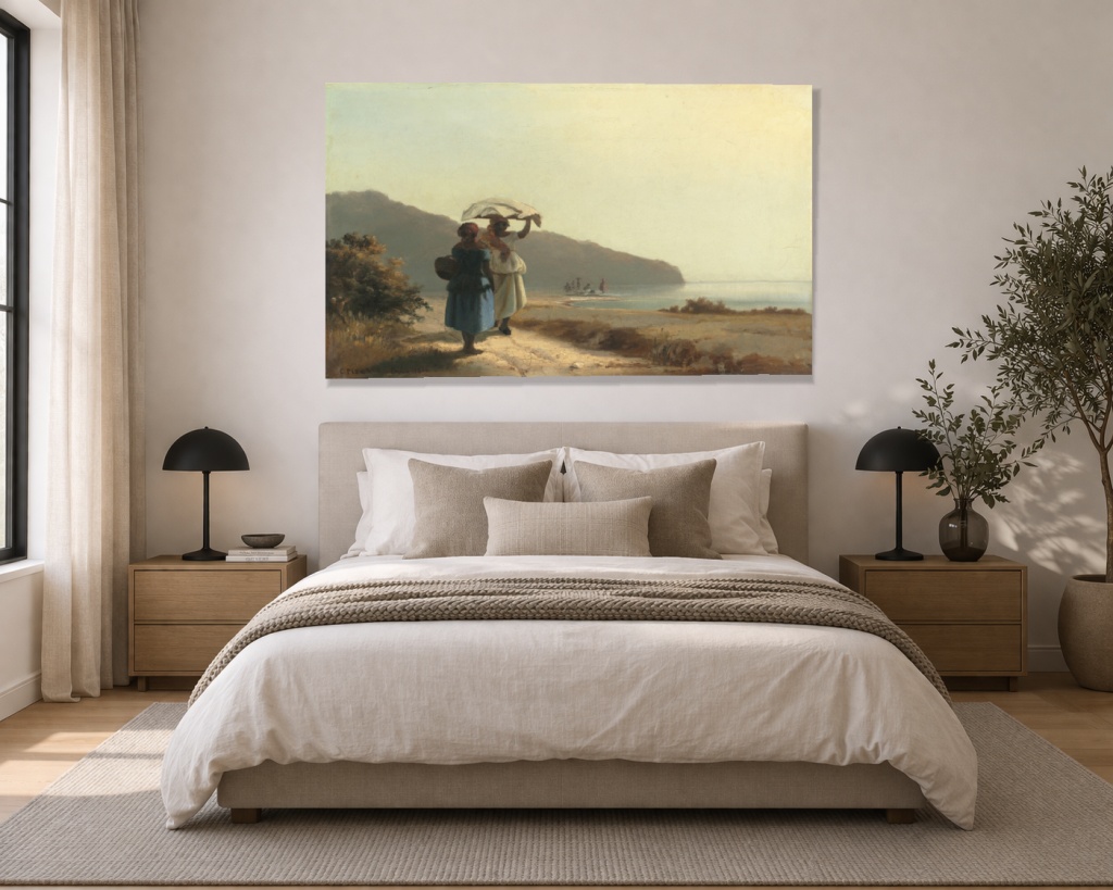 Две жени, разговарящи край морето, Сейнт Томас - Image 3