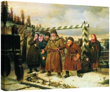 Железопътна сцена 1868