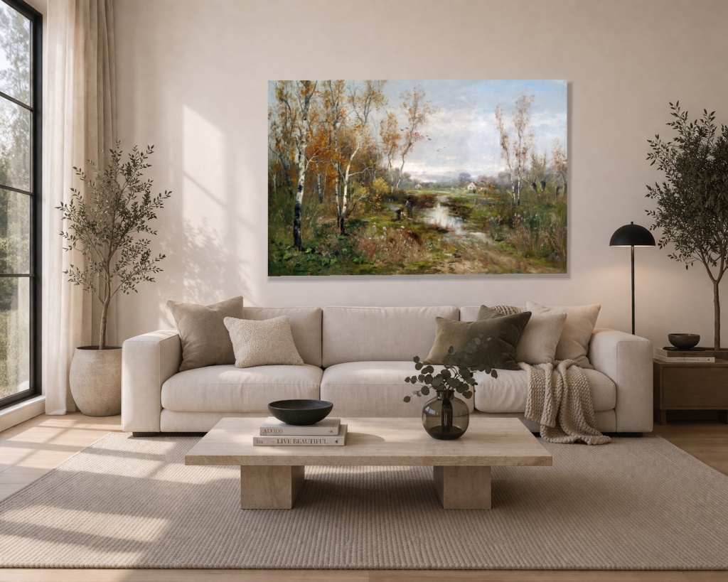 Есенен пейзаж край блато - Image 2