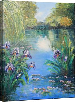 Езеро с ириси