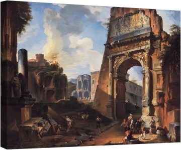 Идеален пейзаж с арката Тит