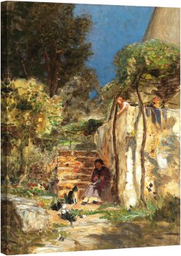 Игра с котенца, южен пейзаж, 1926