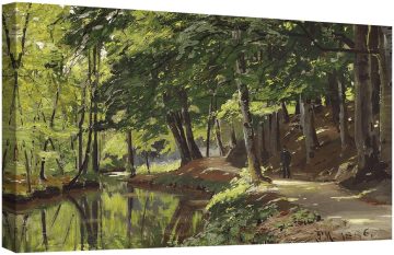 Изглед към потока в Соргенфри, Дания 1886