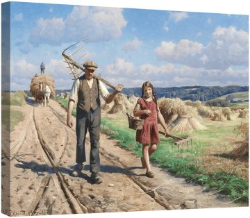 Жътвари на селски път 1928