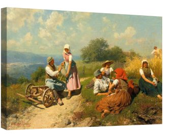 Жътвари в почивка 1887