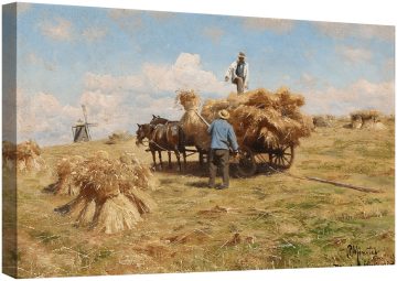 Жътварските работници се събират близо до Коге 1918