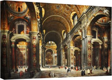 Кардинал Мелхиор де Полиняк посещава Св. Петър в Рим