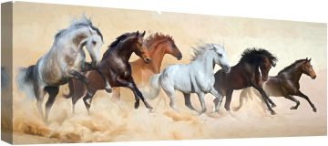 Коне в буря