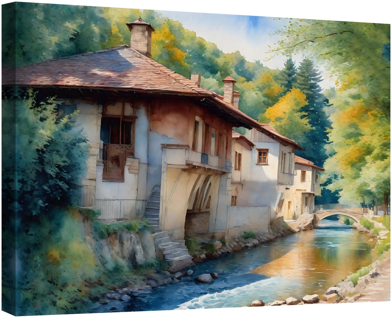 Къща край реката