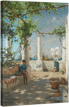 Летният ден в италианска пергола 1890