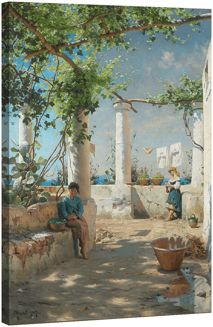 Летният ден в италианска пергола 1890