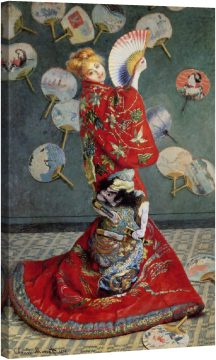 Мадам Моне в японски традиционни дрехи