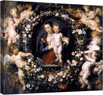 Мадона заобиколена от цветен венец 1619