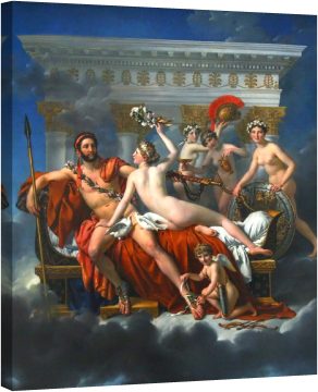 Марс е обезоръжен от Венера и трите грации, 1824