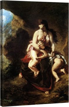 Медея на път да убие децата й 1838