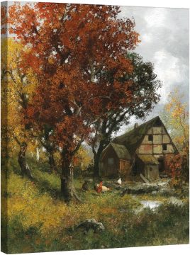 Мелница в есенната гора