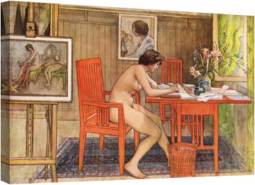 Модел пише пощенски картички1906