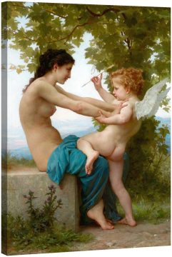 Момиче се бори срещу Ерос 1880