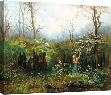 Момиче в цъфналата градина 1881