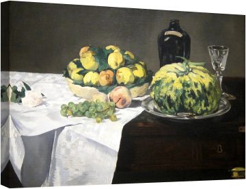 Натюрморт с пъпеш и праскови 1866