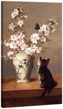 Натюрморт с коте и пеперуда 3