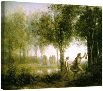 Орфей, водещ Евридика от подземния свят  1861