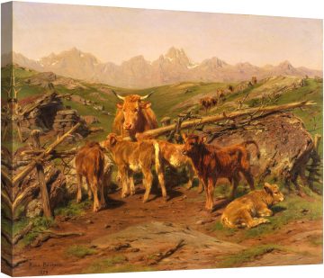 Отбиване на телетата, 1879