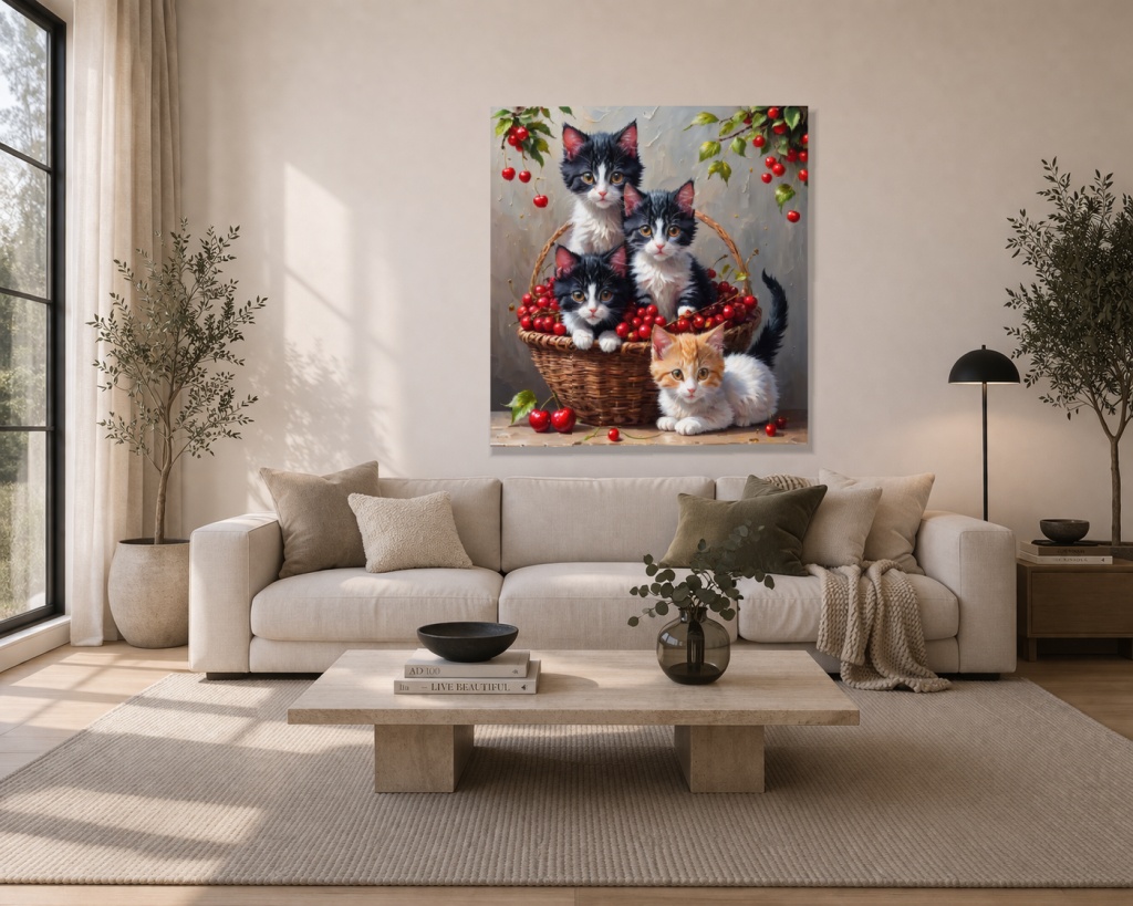 Котенца в кошница - Image 2