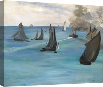 Пароход, напускащ Булон, 1864