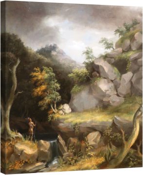 Пейзаж с индианец