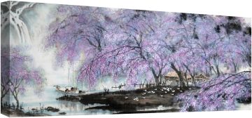 Пейзаж от Азия в лилаво 2