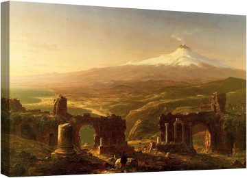 Планината Етна от Таормина, 1843