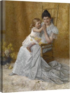 Портрет на Марта Уизор Марш и сина и Джон Едуин