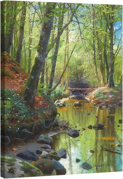 Поток, преминаващ през гора през пролетта на 1894