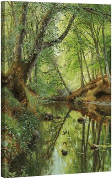 Поток, преминаващ през гора през пролетта  1897