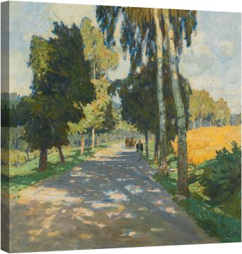 Пътя с дървета, в Брунтал