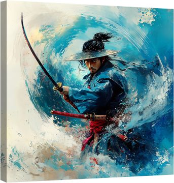 Самурай в синьо