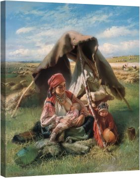 Селянка в почивка по време на жътва 1871