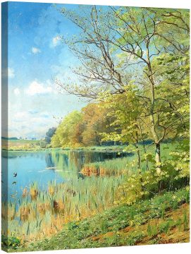 Светло синьо небе над пролетна гора с нови анемони 1895