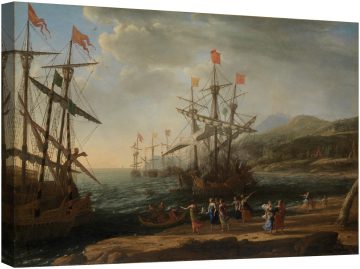 Троянските жени подпалват флотата си