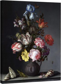 Натюрморт с цветя във ваза 16