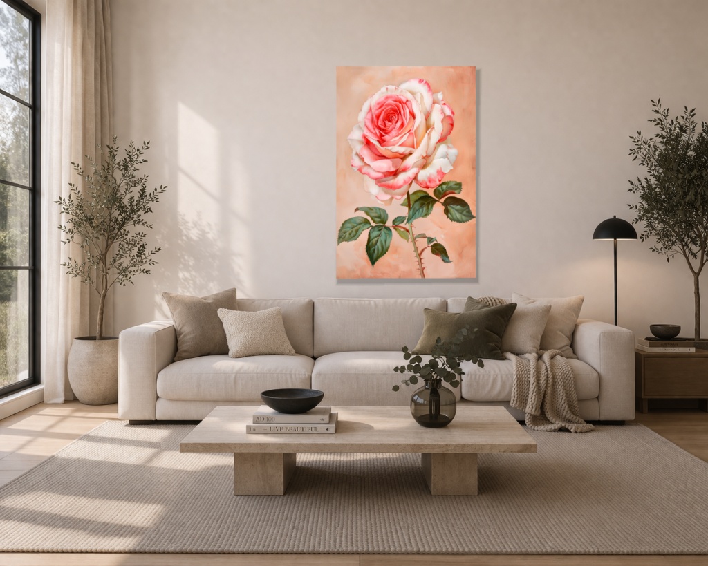 Винтидж розова роза - Image 2
