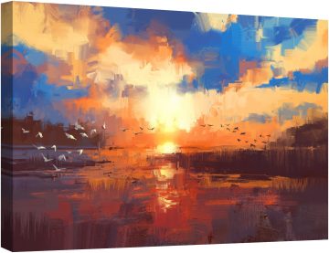 Залез над езерото