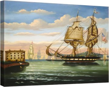 Заливът на Ню Йорк, залез, средата на 19 век